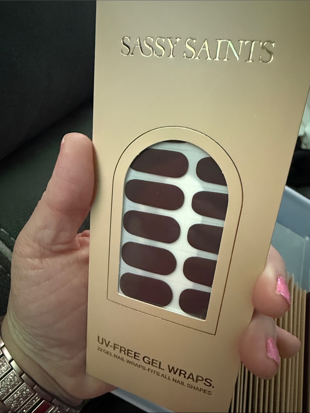 NEW SASSY SAINTS GEL NAIL WRAPS Nonsmoking pet free home mocha blend